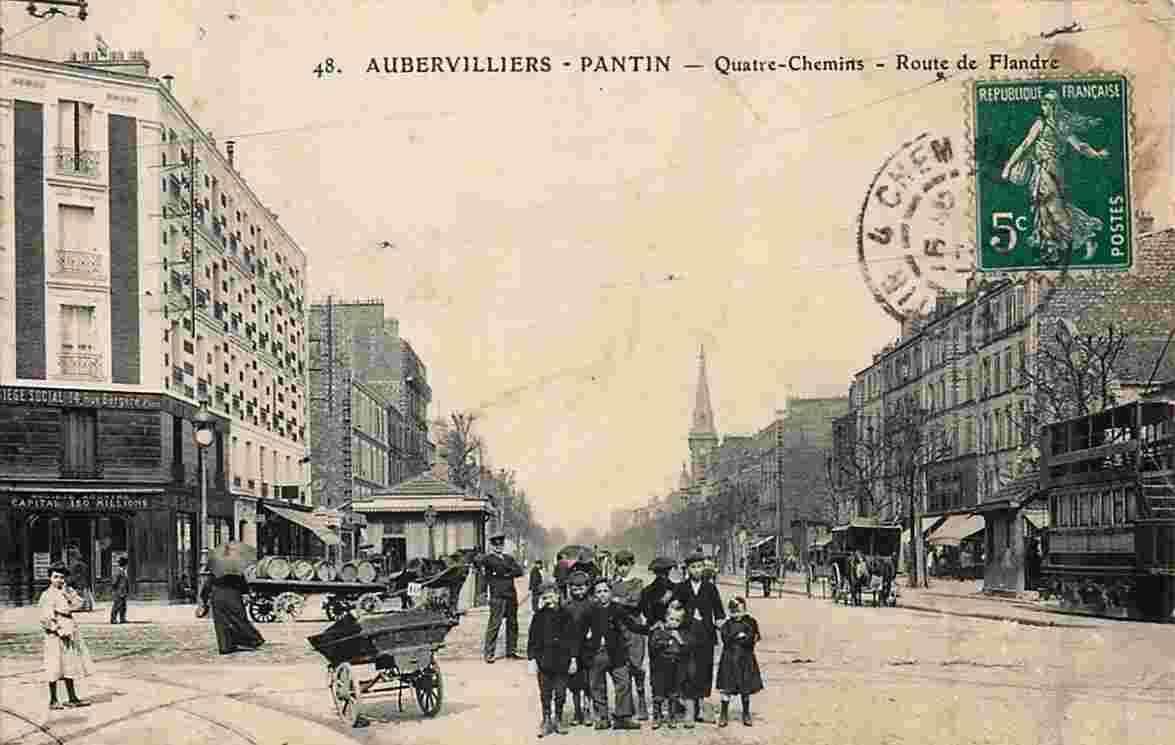 Aubervilliers. La Route de Flandre