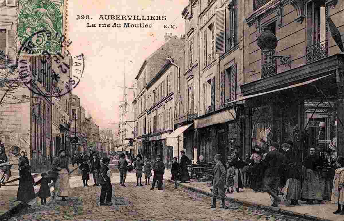 Aubervilliers. La rue du Moutier, 1907