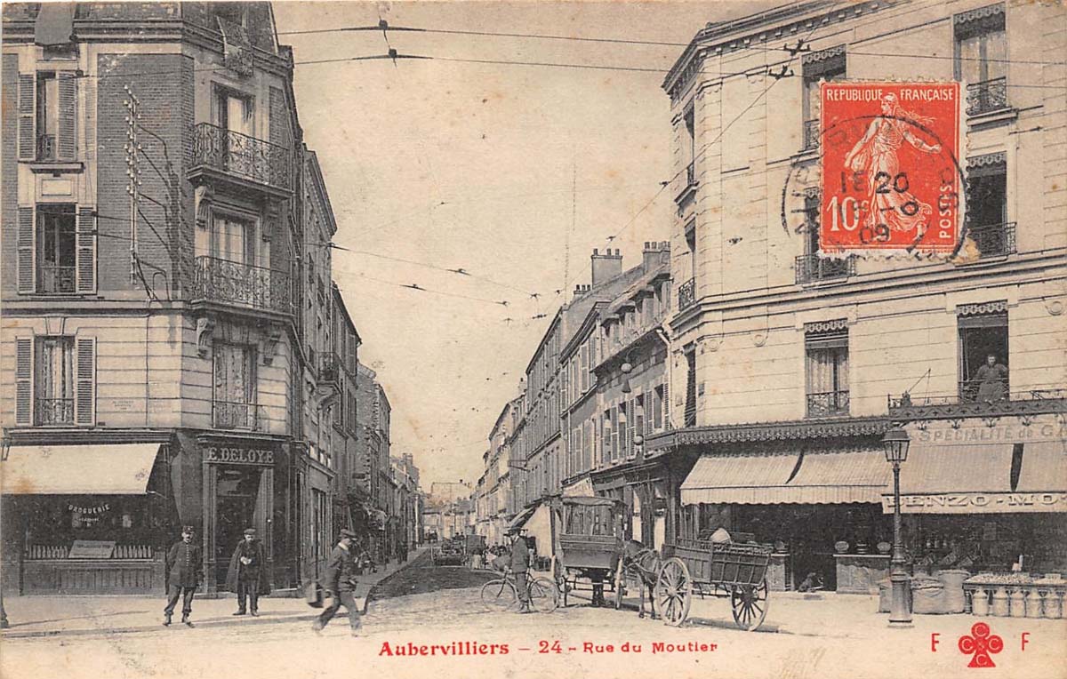 Aubervilliers. Rue de Moutier, 1909