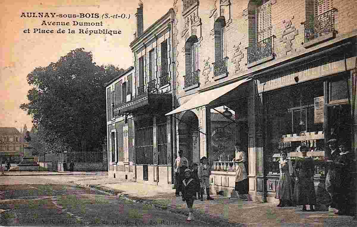 Aulnay-sous-Bois. Avenue Dumont et place de la République