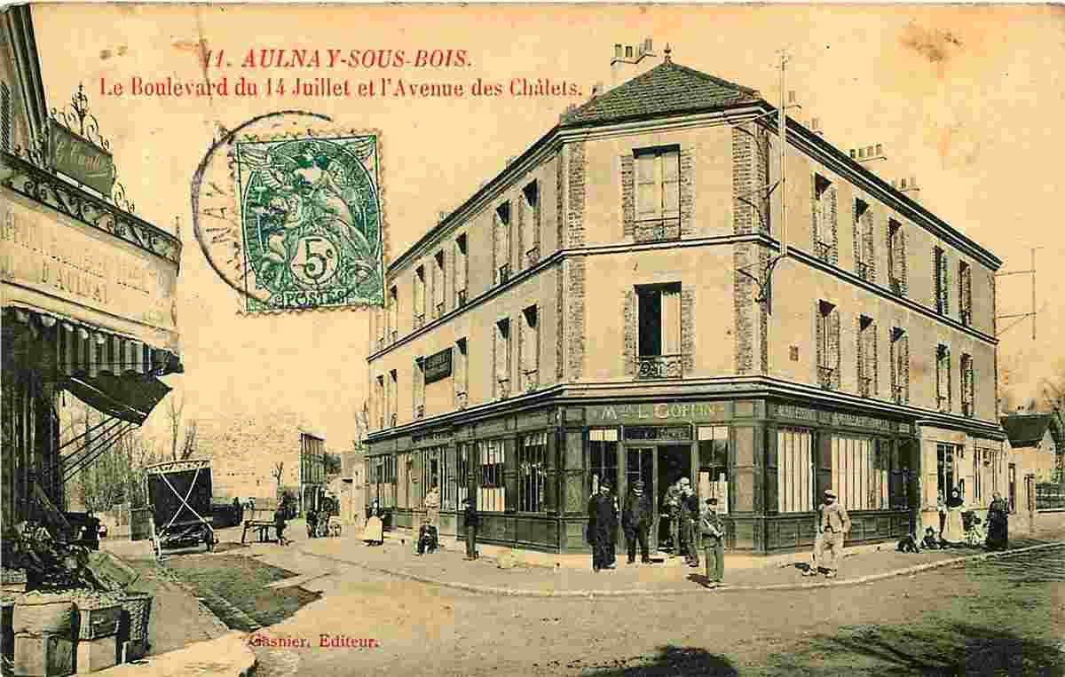 Aulnay-sous-Bois. Le Boulevard du 14 Juillet et Avenue des Chalets