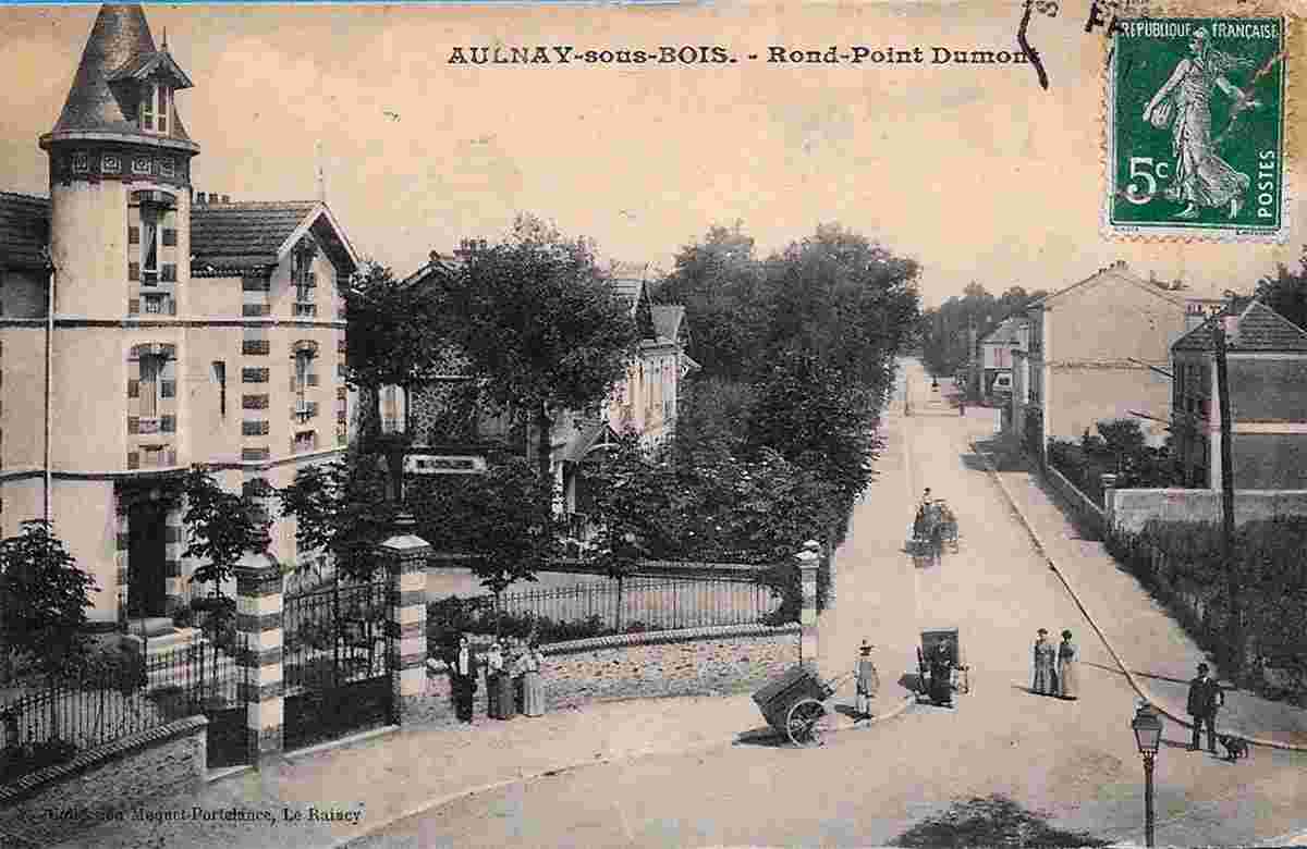 Aulnay-sous-Bois. Rond Point et Avenue Dumont