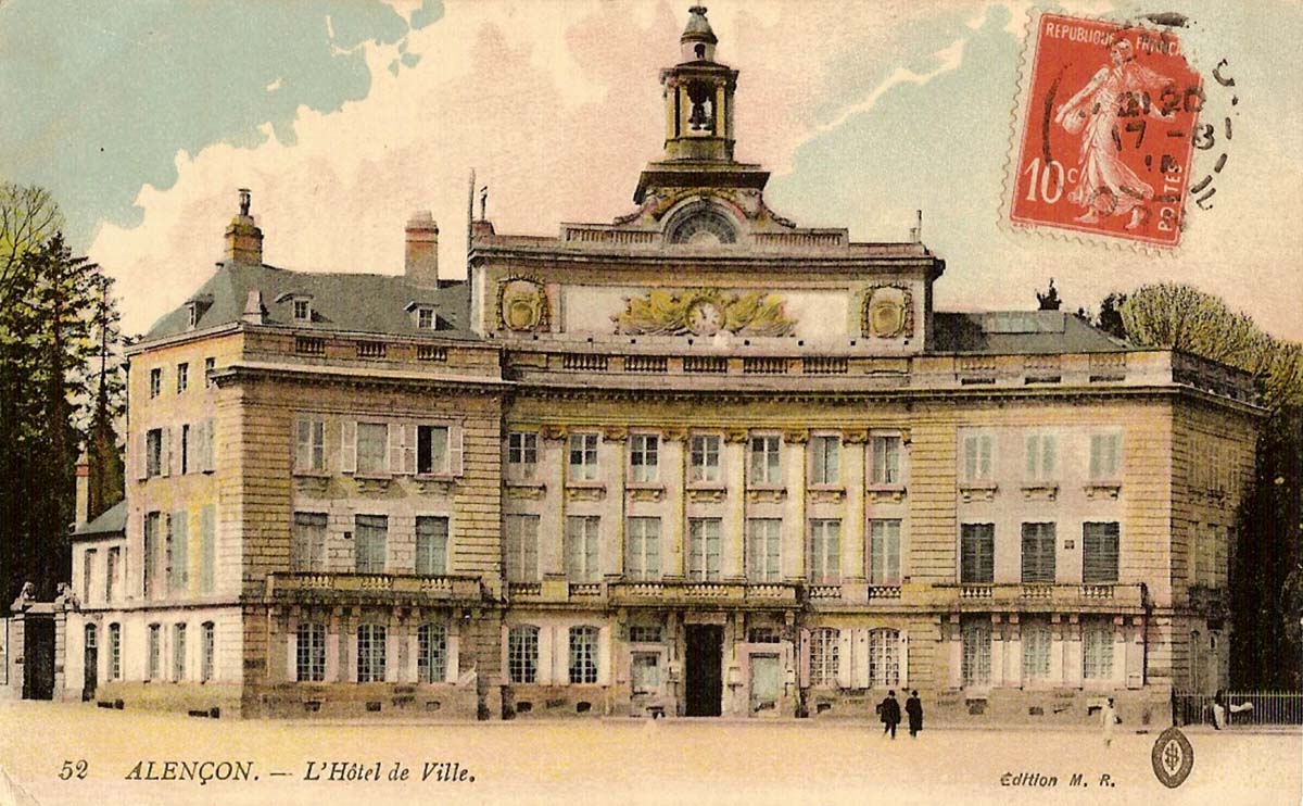 Alençon. L'Hôtel-de-Ville, 1915