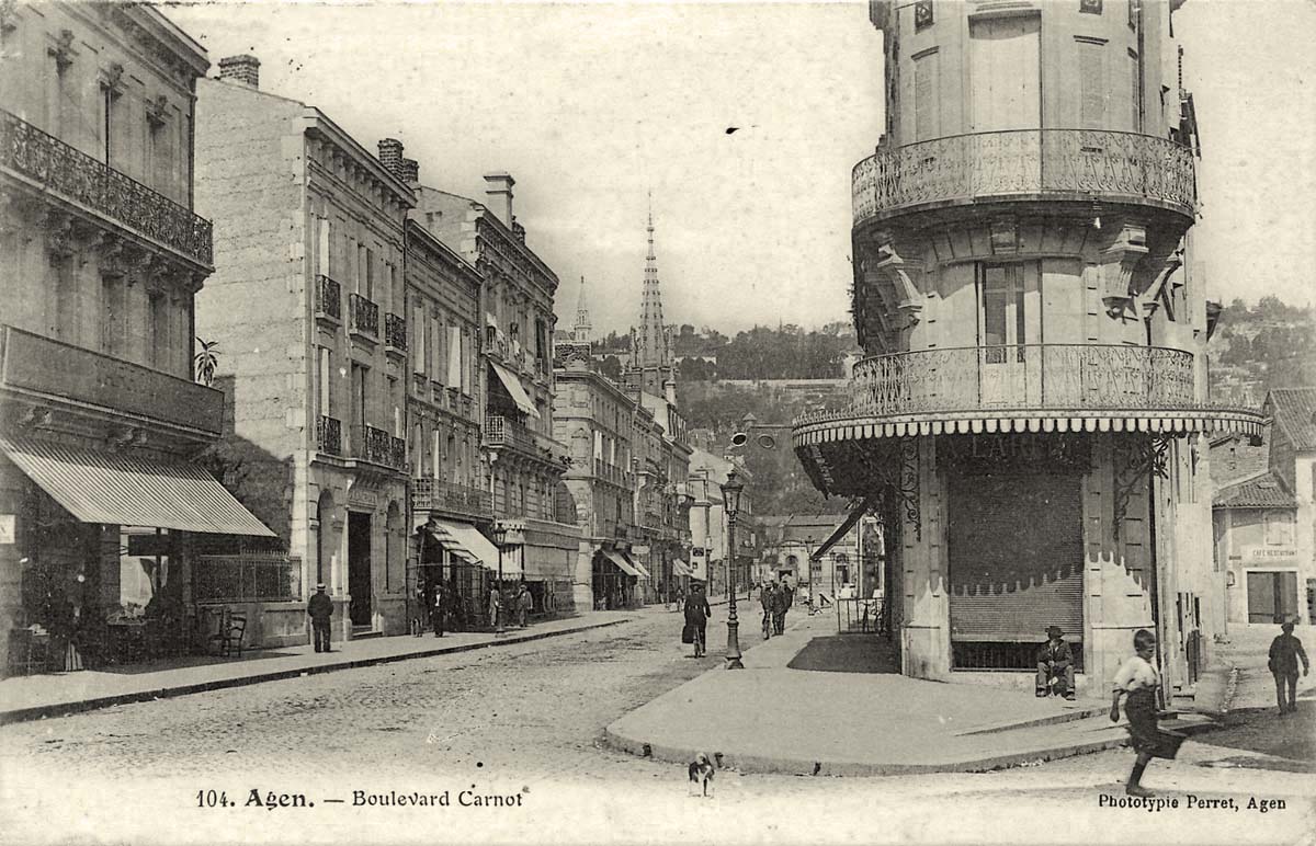 Agen. Boulevard Carnot, 1906