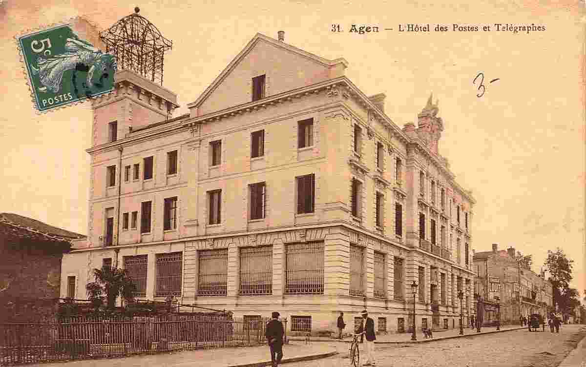 Agen. L'Hôtel des Postes et Télégraphes