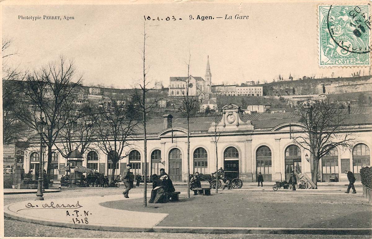 Agen. La Gare, 1903
