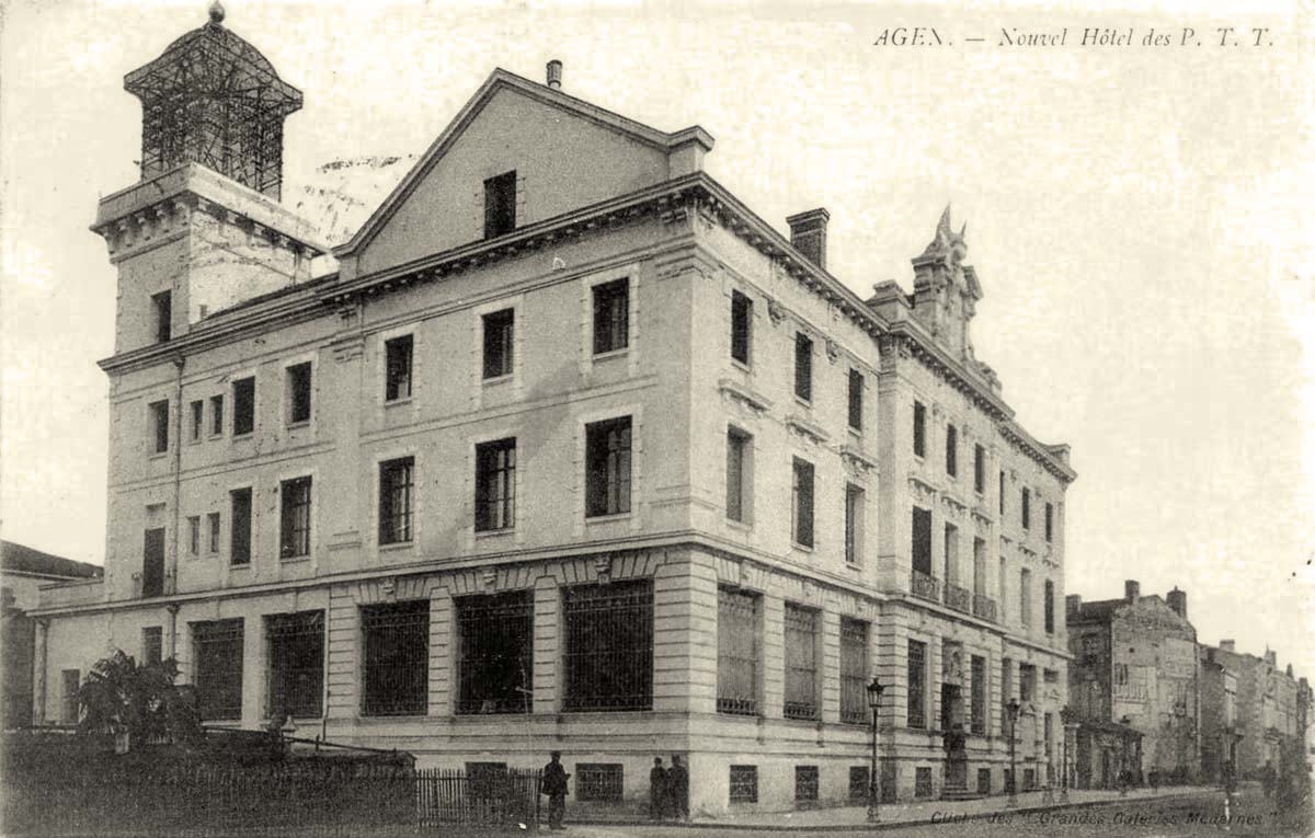 Agen. Nouvel Hôtel des Postes, Télégraphes et Téléphones, 1910