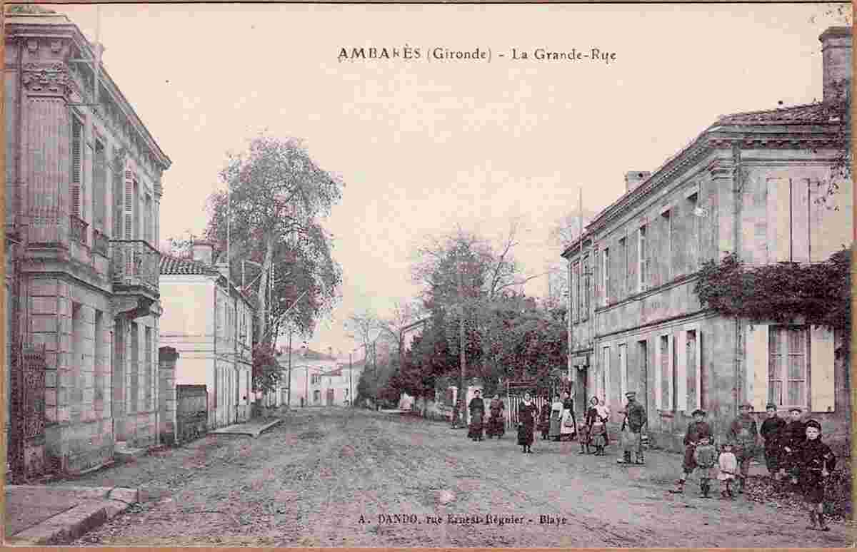 Ambarès-et-Lagrave. La Grand' Rue