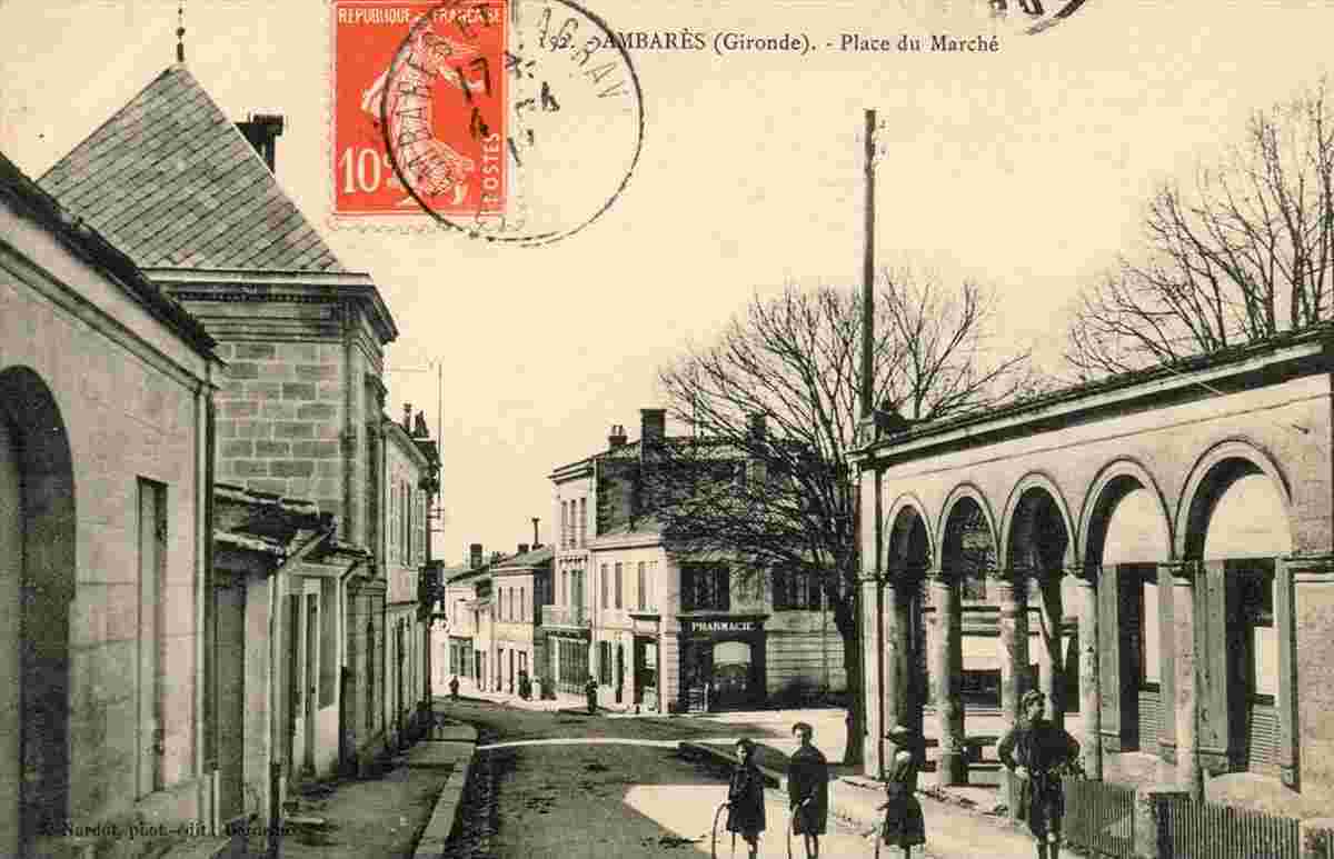 Ambarès-et-Lagrave. La Grand' Rue, Place du Marche