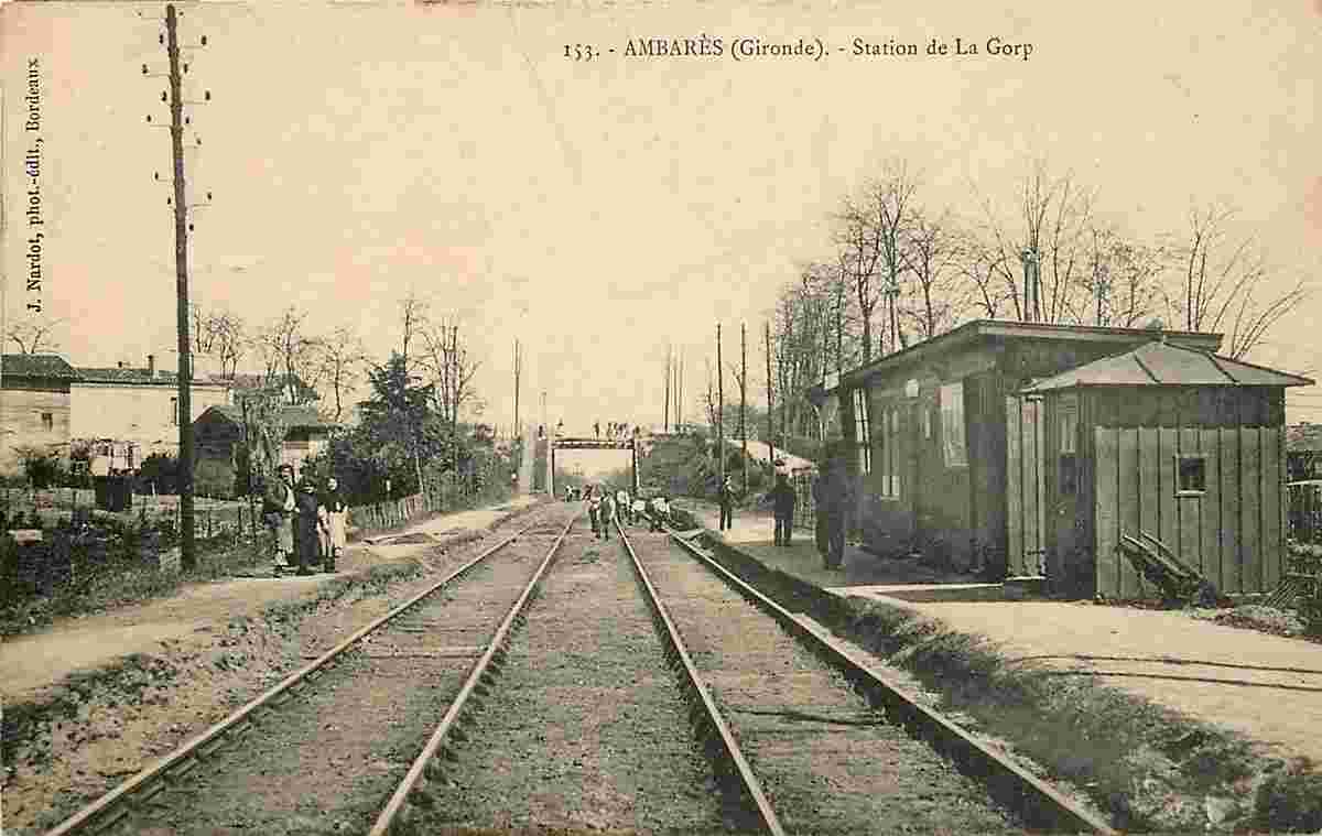 Ambarès-et-Lagrave. Station de la Gorp