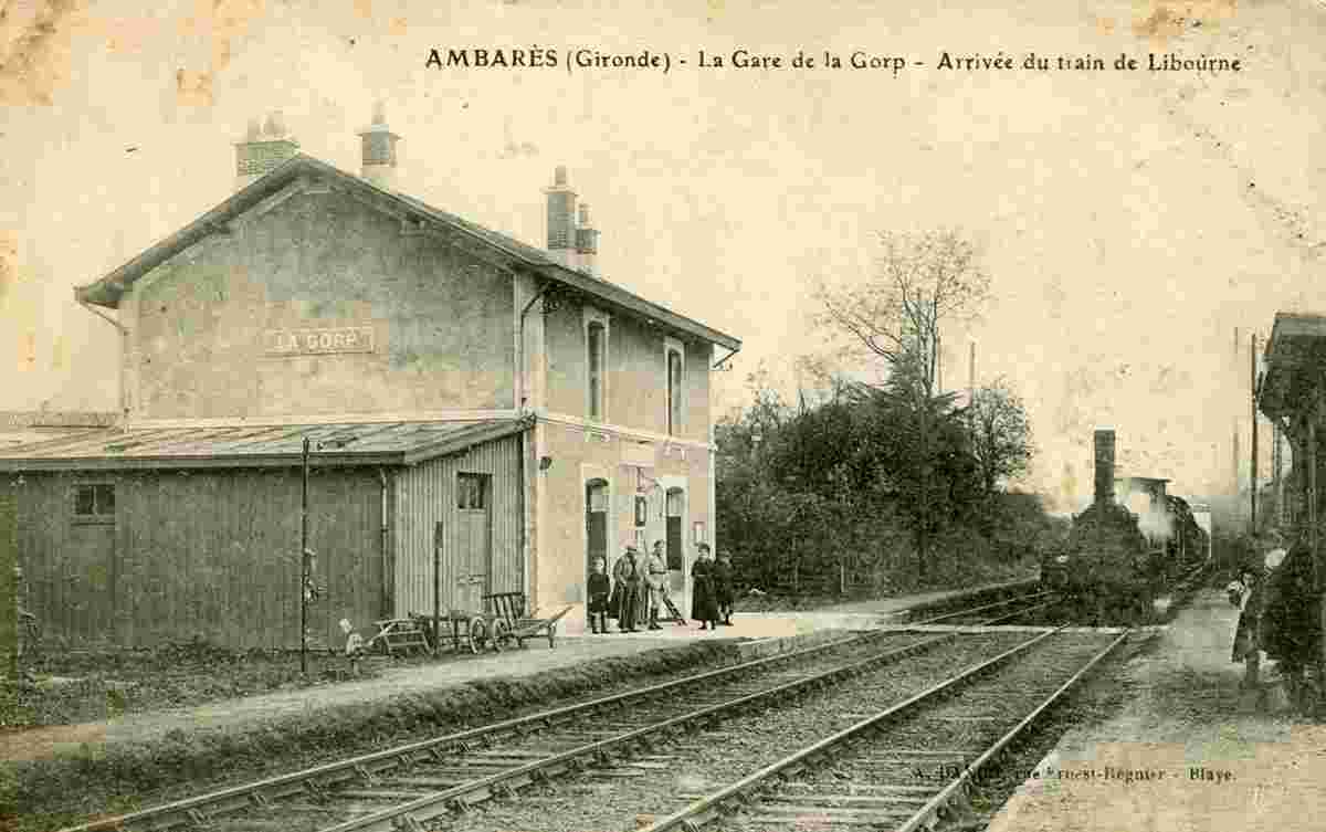 Ambarès-et-Lagrave. Station de la Gorp, Train