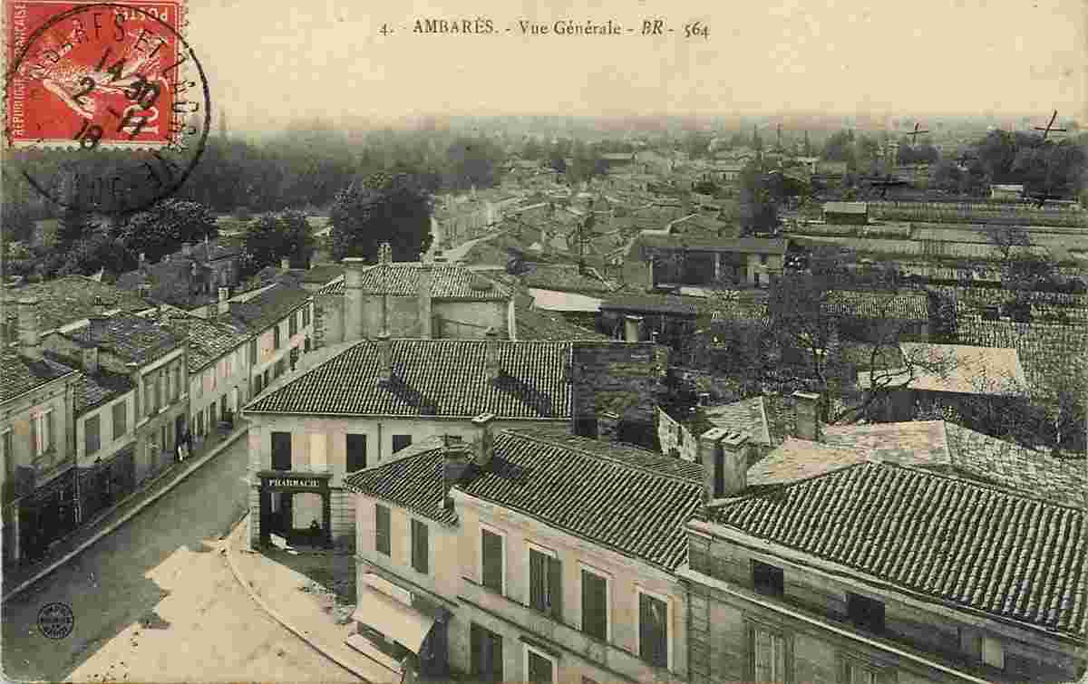 Ambarès-et-Lagrave. Vue Générale, 1908