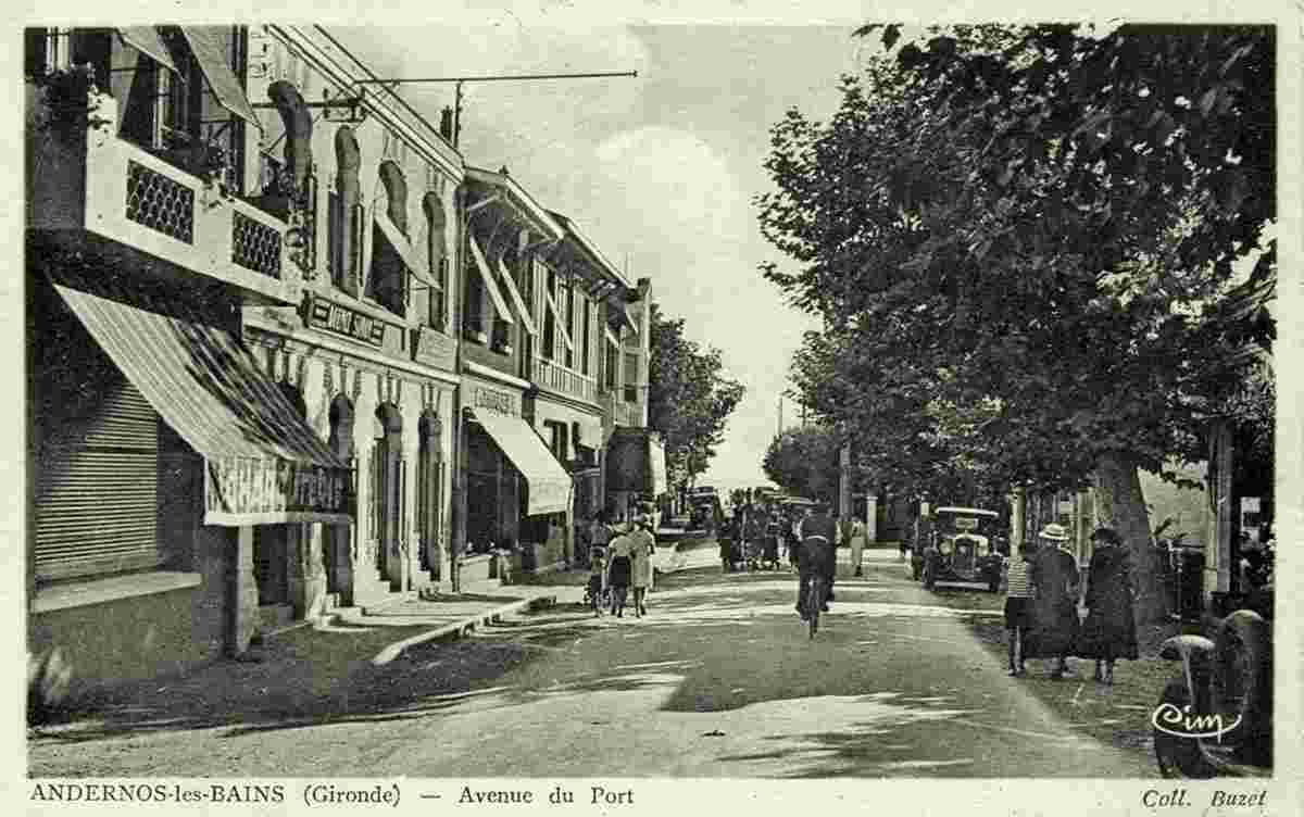 Andernos-les-Bains. Avenue du Port, 1946