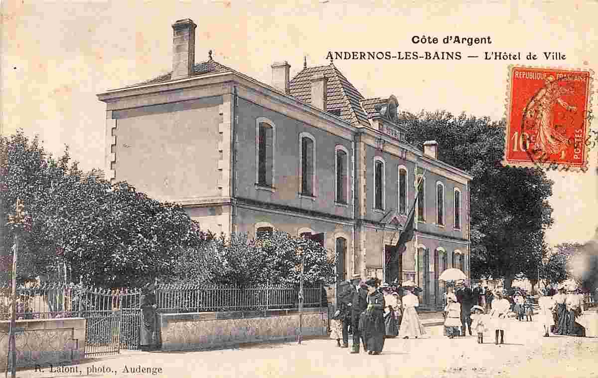 Andernos-les-Bains. L'Hôtel de Ville, 1908