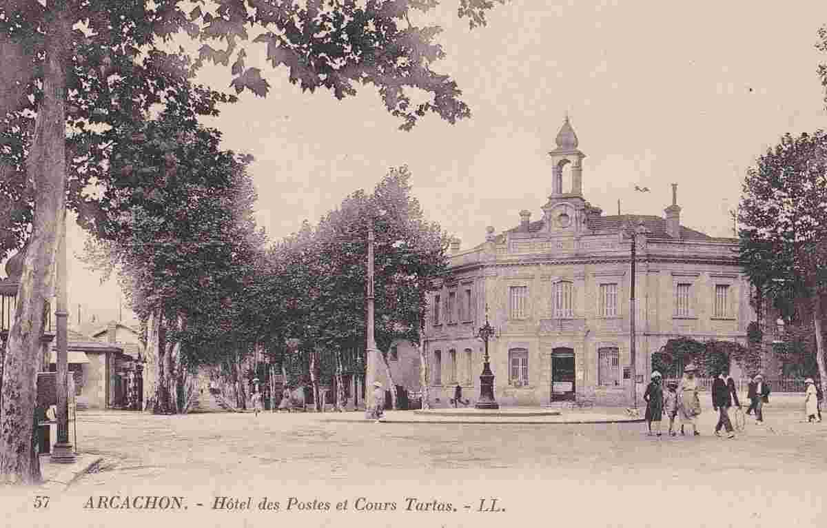 Arcachon. Hôtel des Postes et Cours Tartas