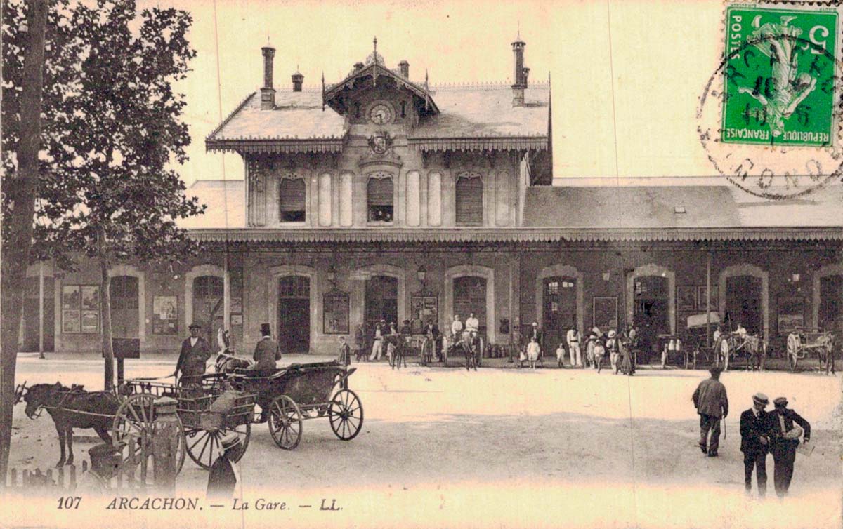 Arcachon. La Gare, 1913