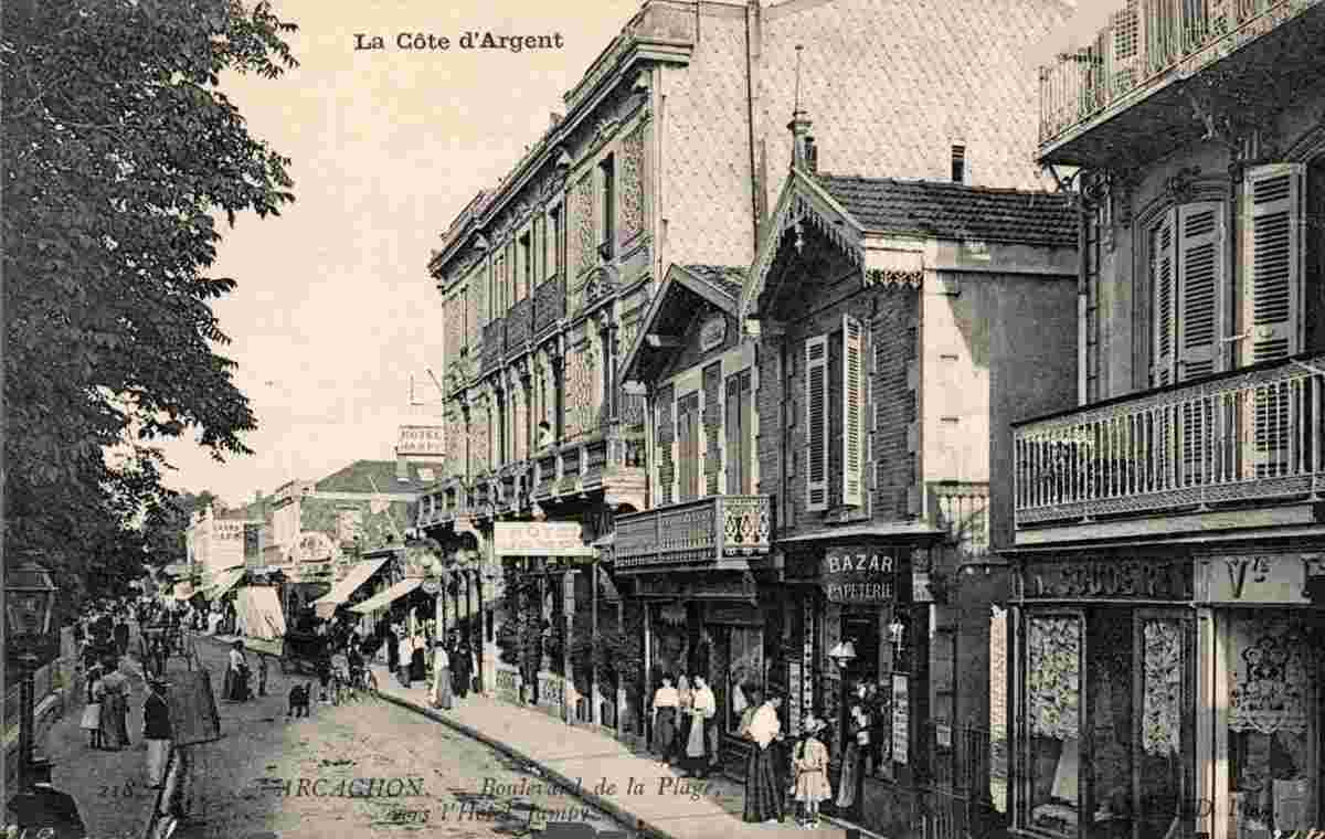 Arcachon. Le Boulevard de la Plage, Hotel Jampy, 1912