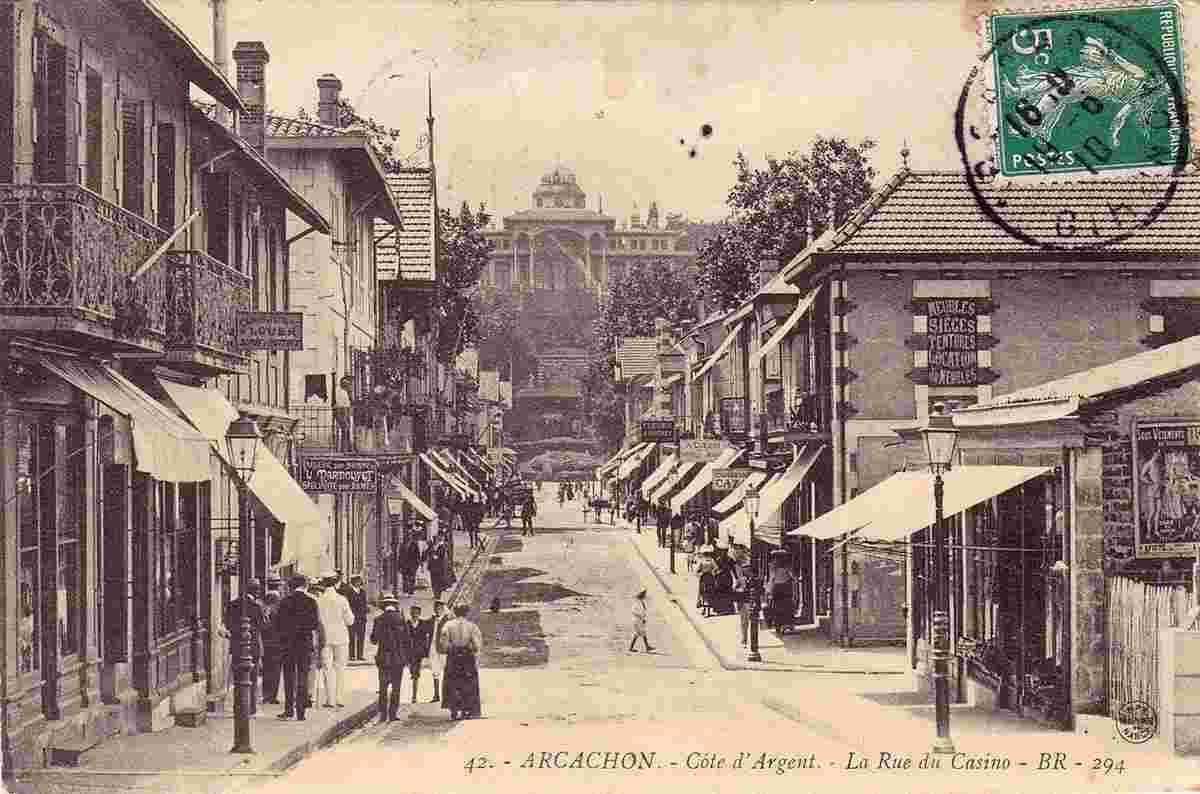 Arcachon. Rue du Casino, 1910