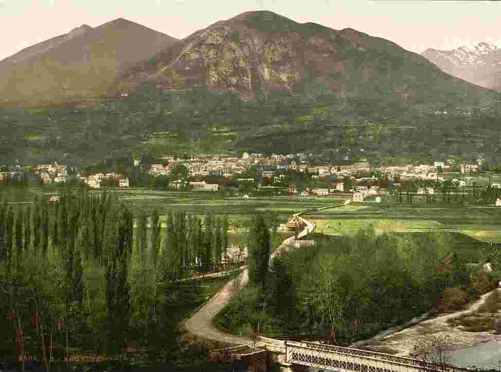 Argelès-Gazost. Panorama de Argelès et Pyrenees, 1890