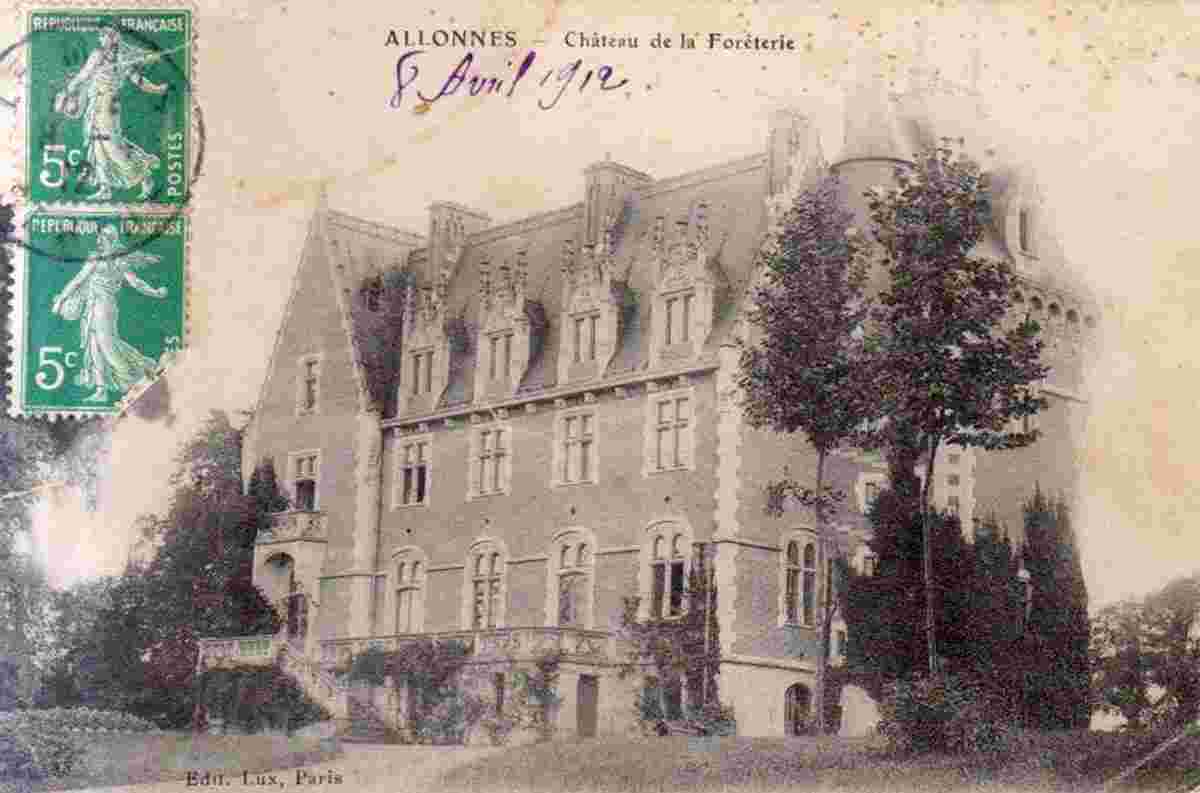 Allonnes. Château de la Forêterie, 1912