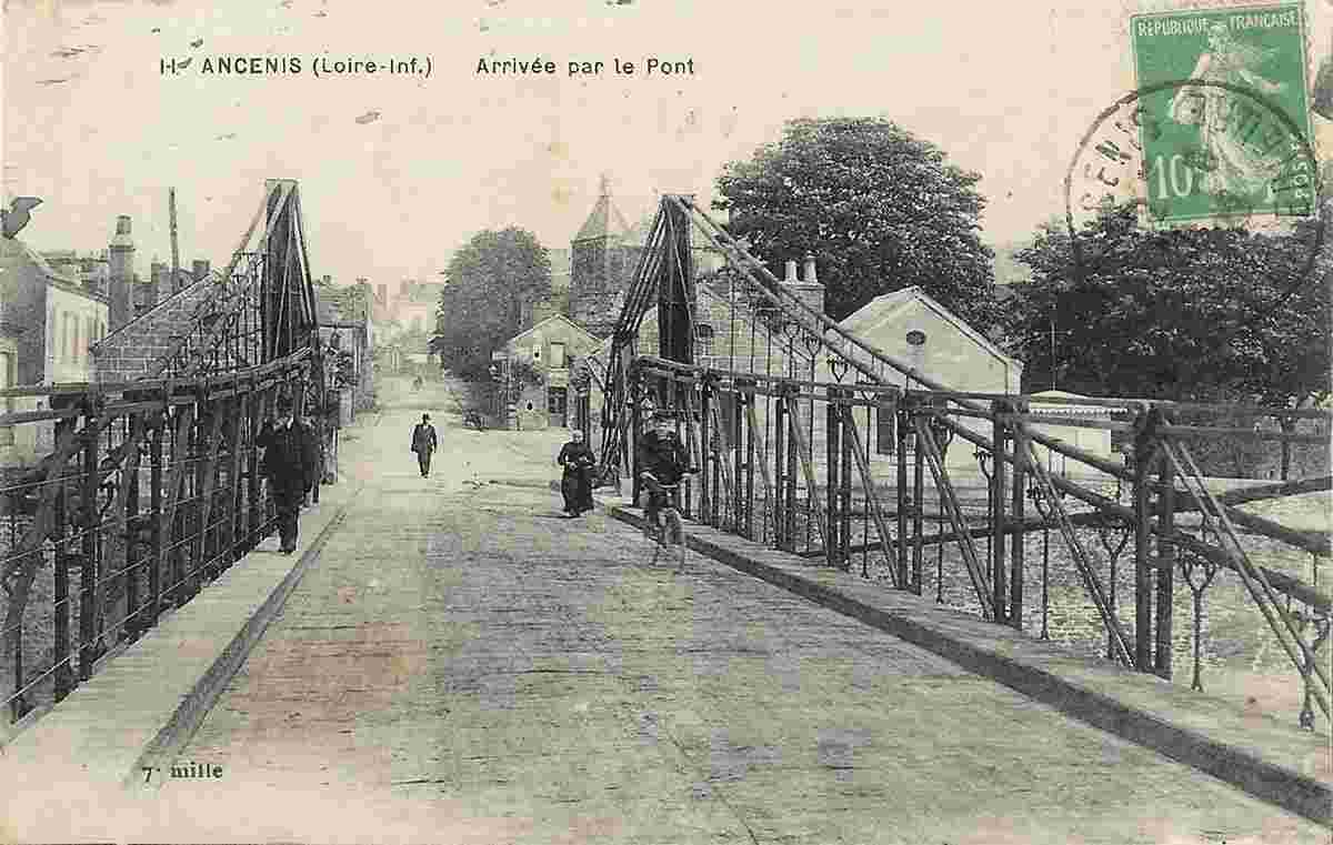 Ancenis-Saint-Géréon. Arrivée sur le Pont, 1922