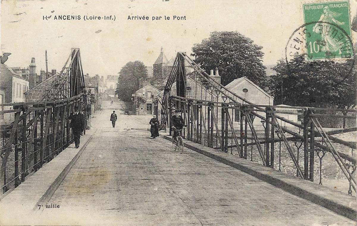 Ancenis-Saint-Géréon. Arrivée sur le Pont, 1922