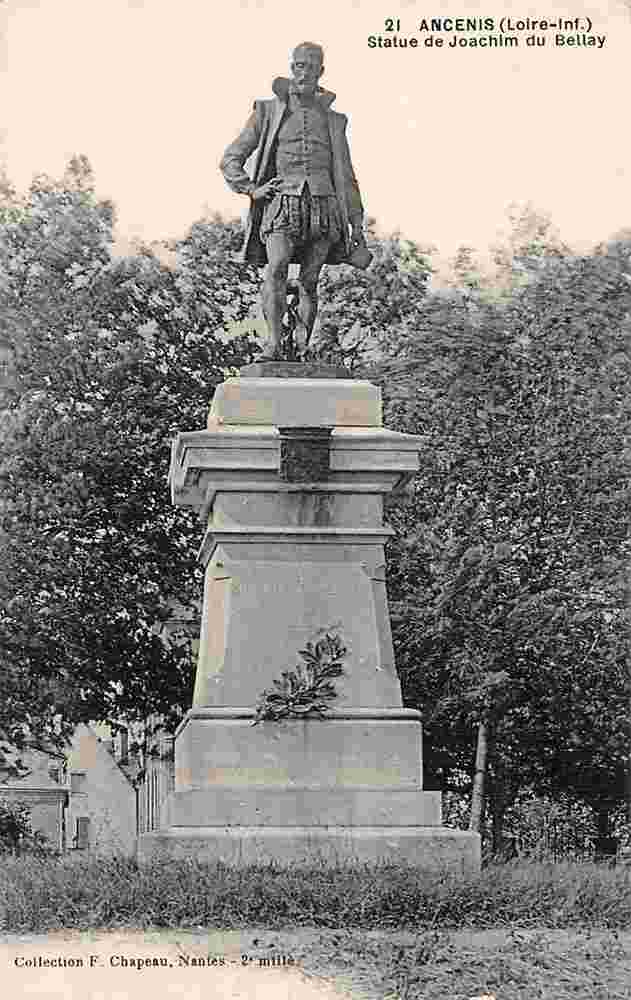 Ancenis-Saint-Géréon. Statue de Joachim du Bellay, 1919