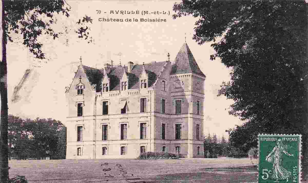 Avrillé. Château de la Boissiere, 1906