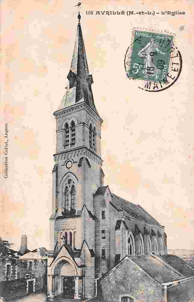 Avrillé. L'Église, 1909