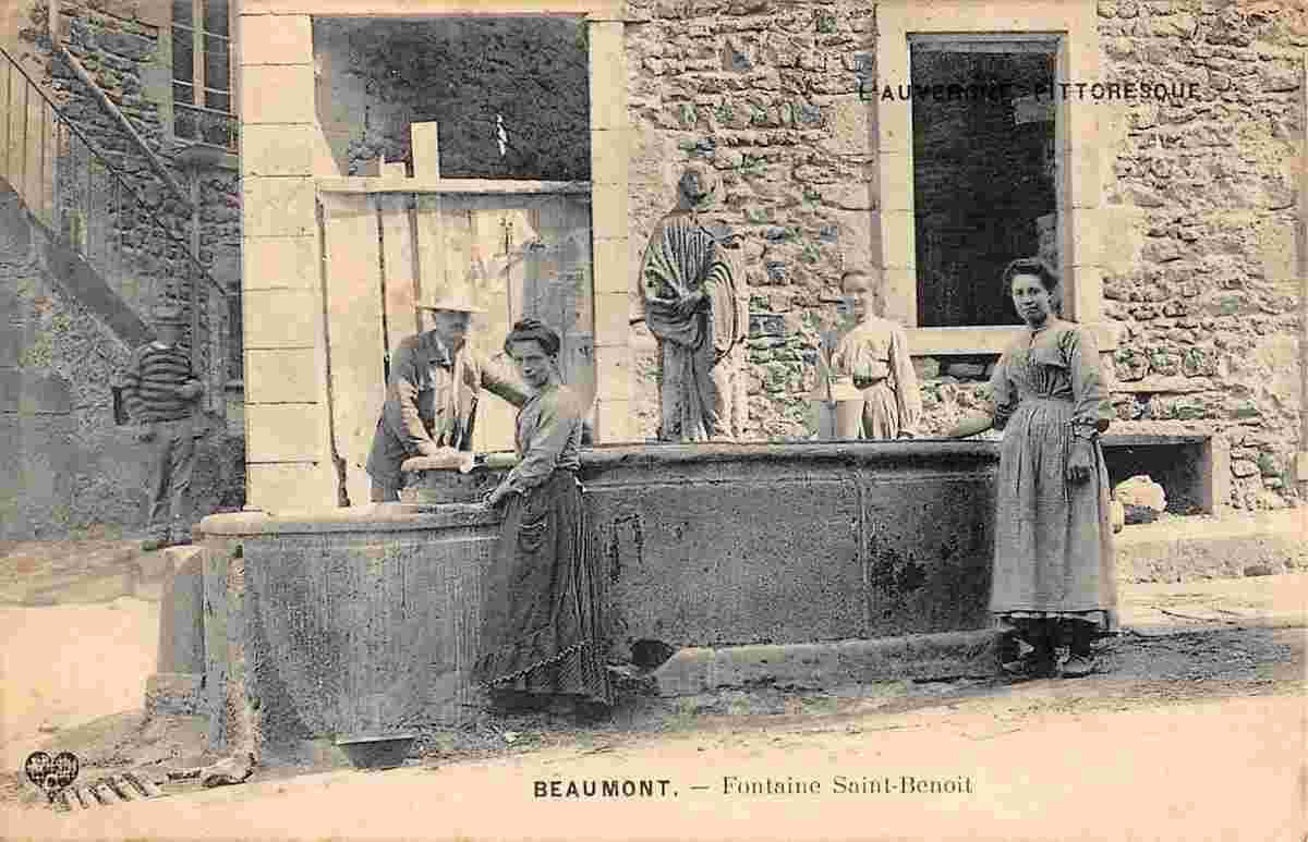 Beaumont. Fontaine Saint Benoît, 1925