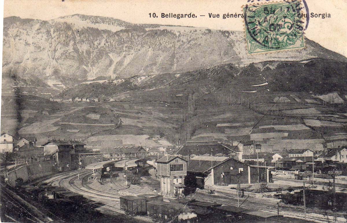 Bellegarde-sur-Valserine. De la gare de Sorgia