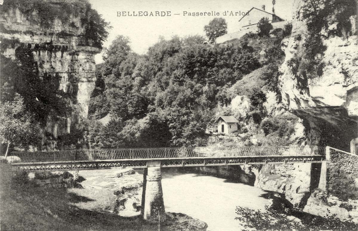 Bellegarde-sur-Valserine. Passerelle d'Arlon