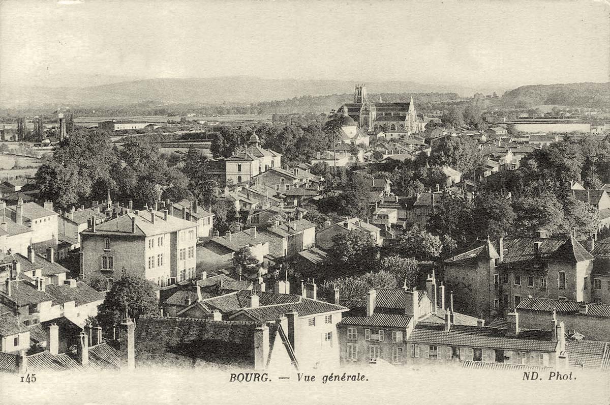 Bourg-en-Bresse. Panorama de