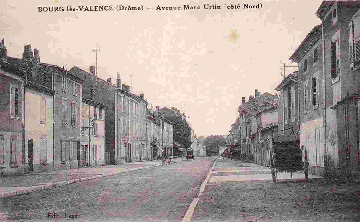 Bourg-les-Valence. Avenue Marc Urtin, côté Nord