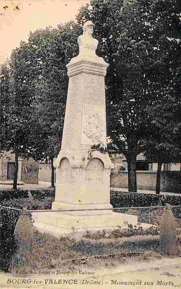 Bourg-les-Valence. Place de la Republique, Monument aux Morts