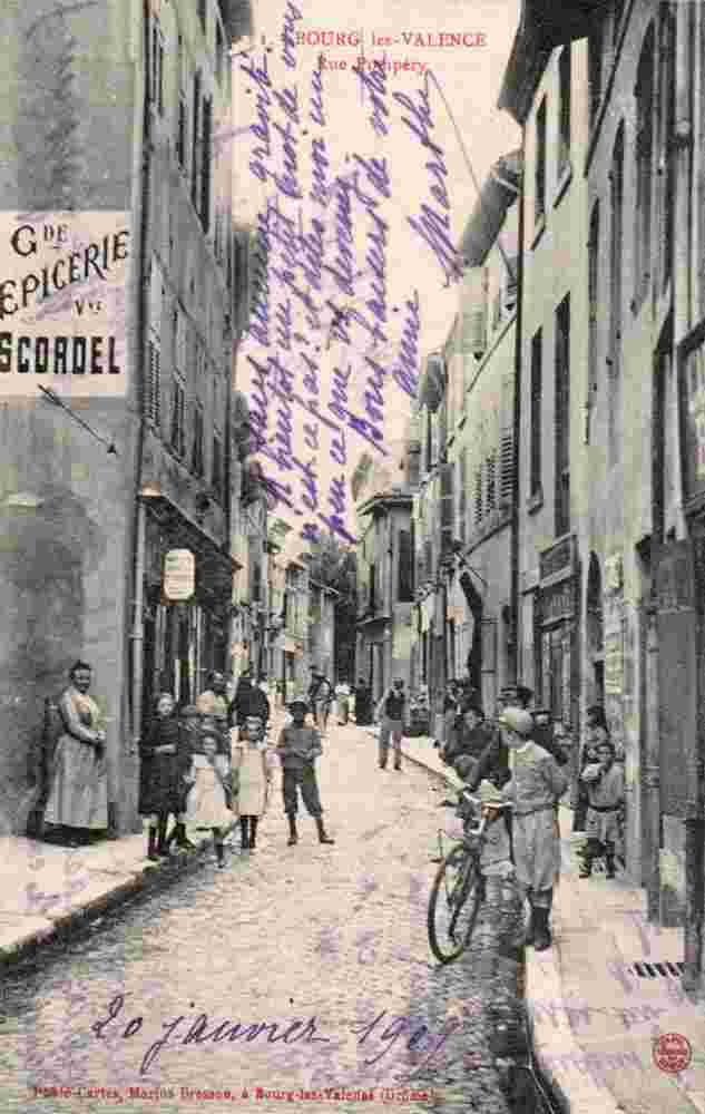Bourg-les-Valence. Rue Pompery, 1909