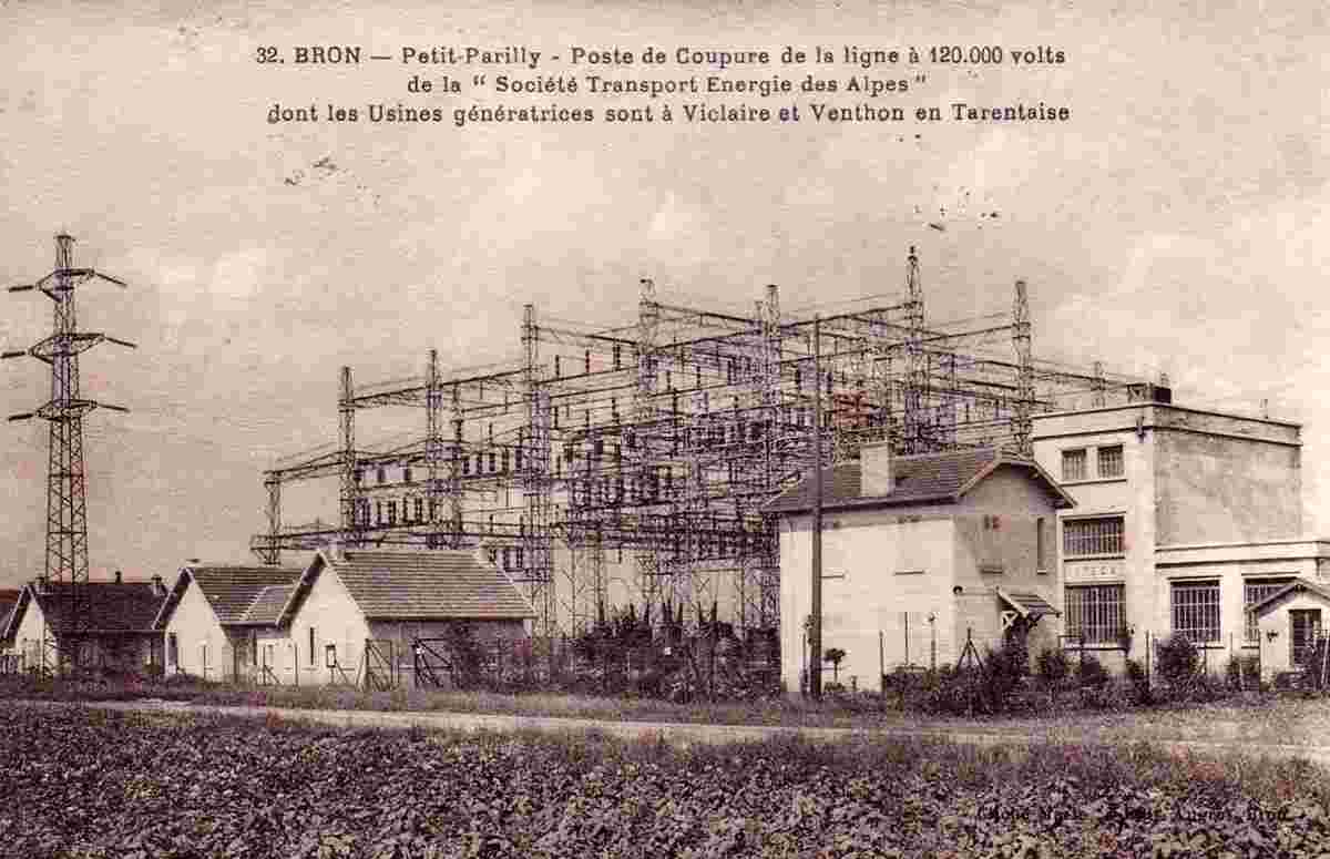 Bron. Petit Parilly - Poste de Coupure de la Société Transport Energie des Alpes