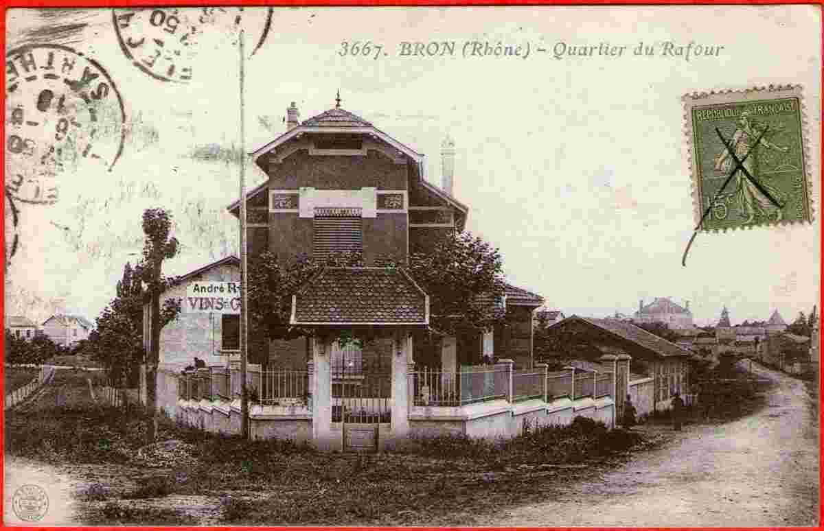 Bron. Quartier du Rafour, 1918