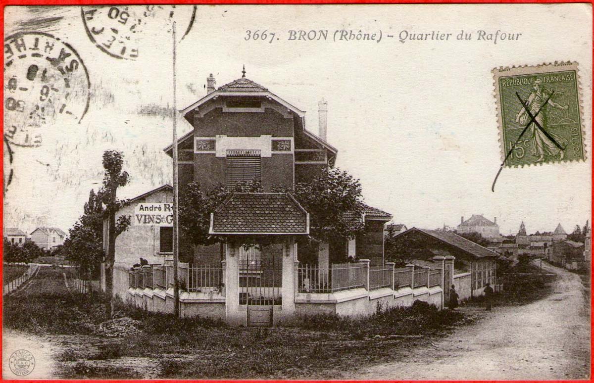 Bron. Quartier du Rafour, 1918