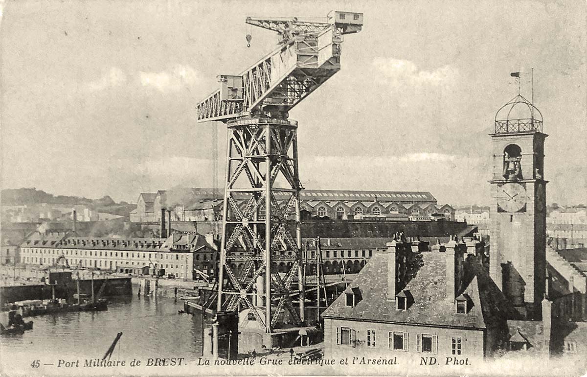 Brest. Port Militaire, l'Arsenal, 1915