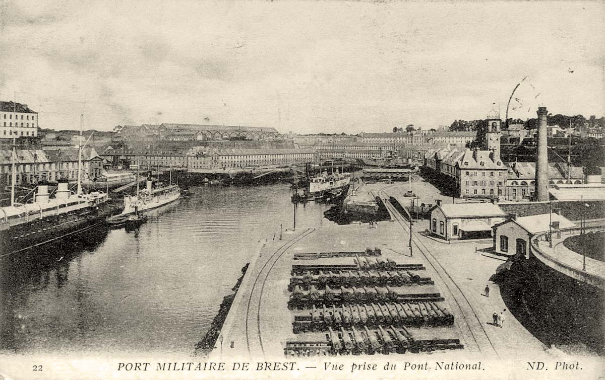 Brest. Port Militaire, Pont National
