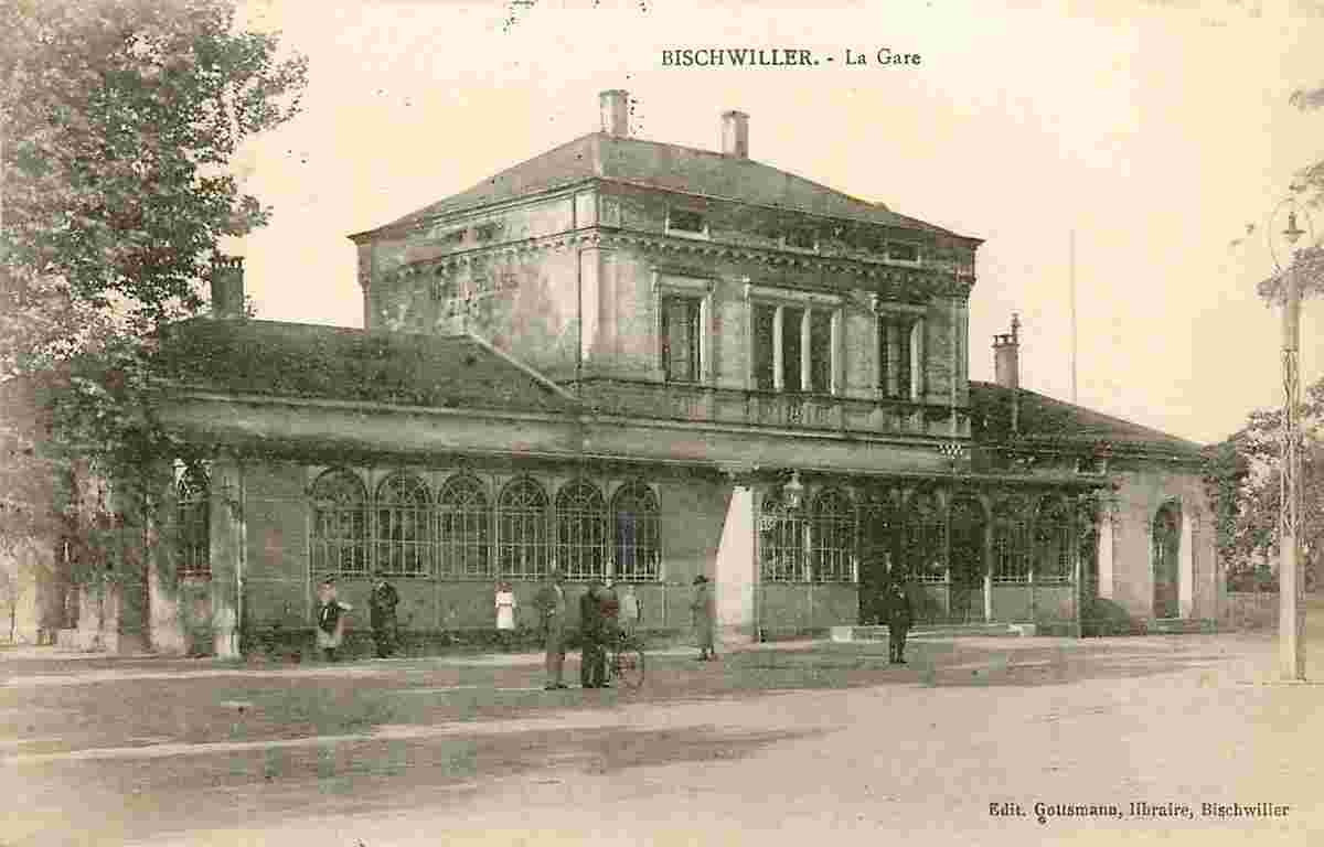 Bischwiller. La Gare, 1923