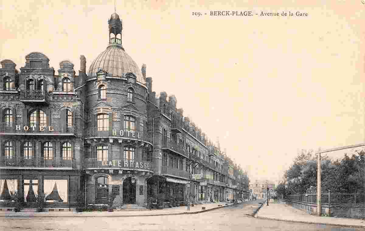 Berck. Avenue de la Gare - Hôtel la Terrasse