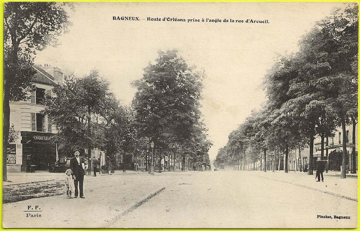 Bagneux. Route d'Orléans prise à l'angle de la Rue d'Arcueil