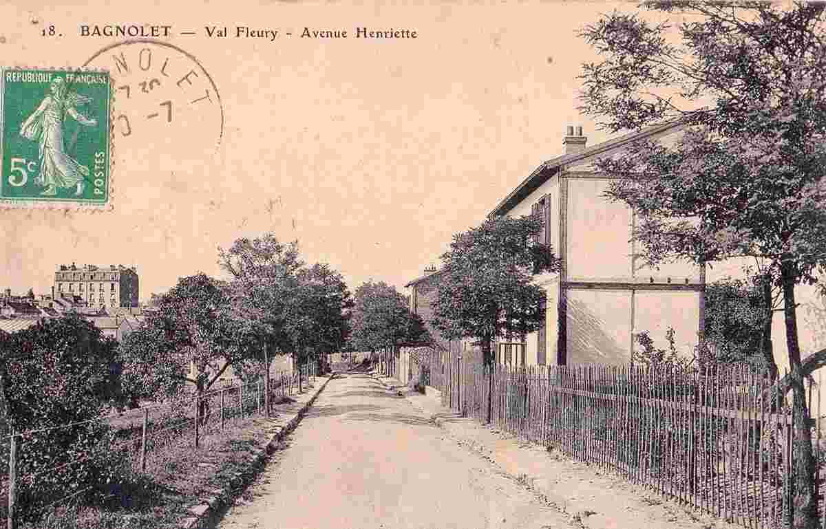 Bagnolet. Avenue Henriette, Val Fleuri