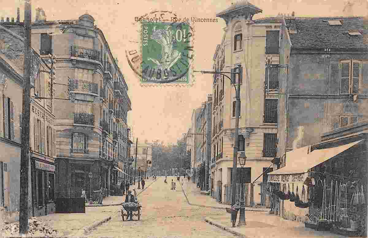 Bagnolet. Rue de Vincennes, 1922