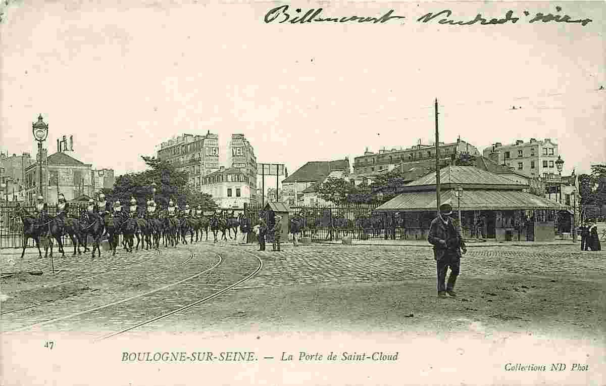 Boulogne-Billancourt. La Porte de Saint-Cloud