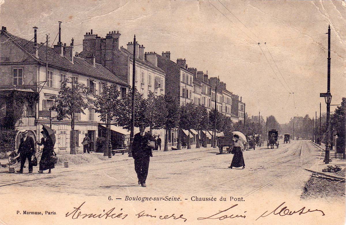 Boulogne-Billancourt. Le Kiosque et les Jardins de la Mairie, 1921 - Chaussée du Pont