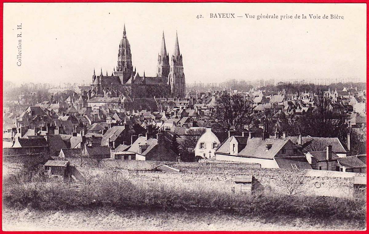 Bayeux. Vue générale sur la Ville prise de la Voie de Bière