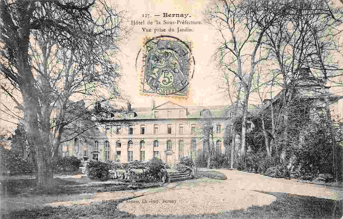 Bernay. Hôtel de la Sous-Préfecture, 1907